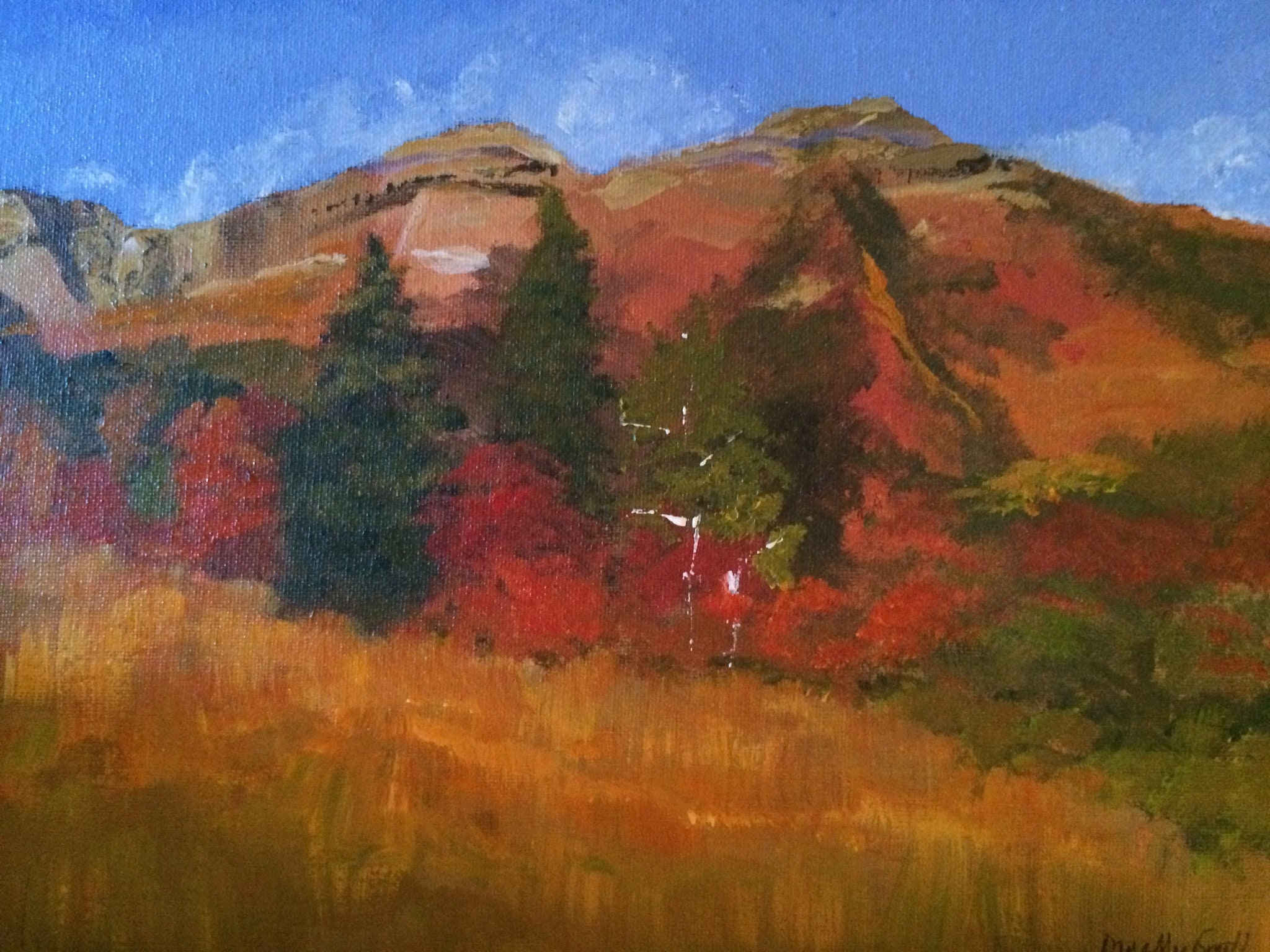 Utah Canvas Art / Original Art Utah Scene / Landscape Art Utah Etsy