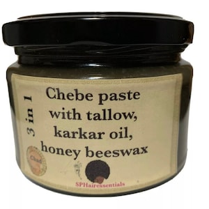 Chebe 3-in-1 Hair Paste – Reduces Shedding, Breakage & Hair Fall, Retains New Growth, Smooth texture 250ml
