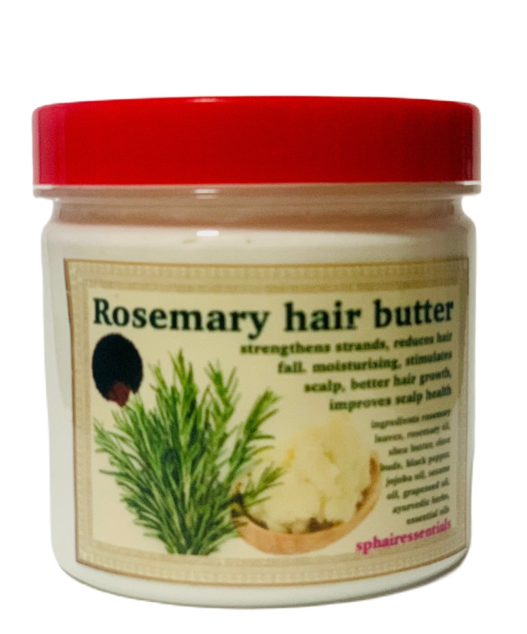 Rosemary Hair Butter, Help Promote Hair Growth, Fuller Thicker Hair