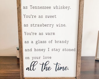 Tennessee Whiskey Sign