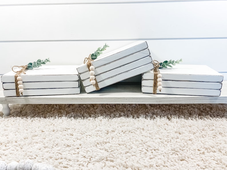 Personalized Book Stacks Etsy