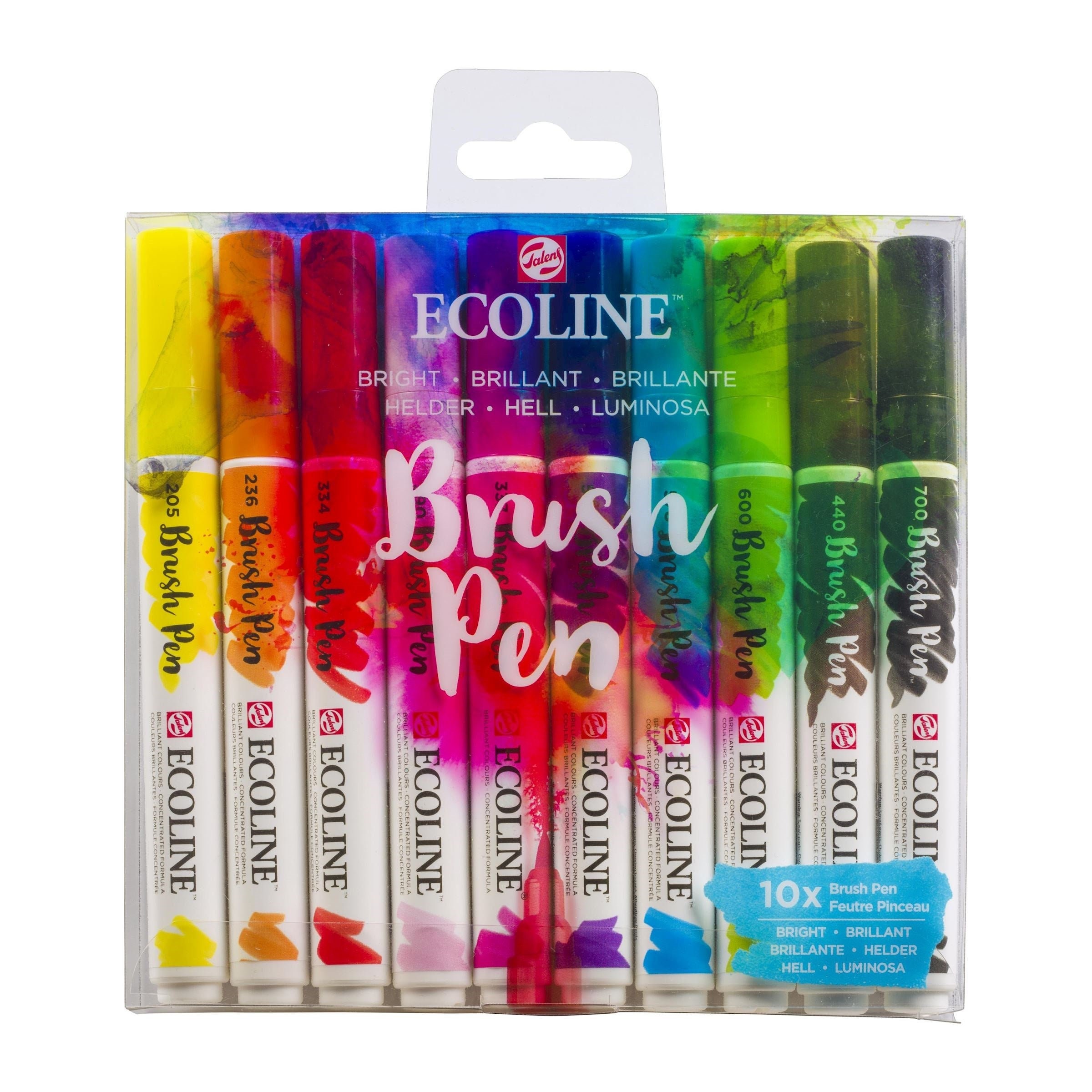 Set of 20 Royal Talens Ecoline Liquid Watercolour Drawing Painting Brush  Pens
