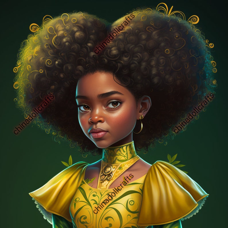 Beautiful Black Little Girl Flowers Digital Print Wall Art Etsy