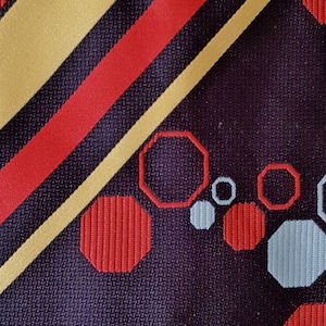 Vintage Men&#39;s Tie: Groovy Vintage 1970s Brown, Orange, Yellow Kipper Tie