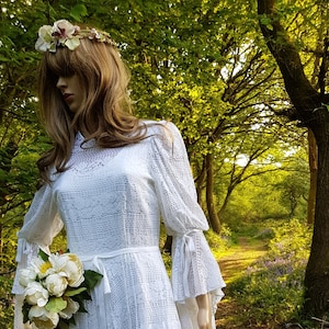 White Lace Maxi Dress Etsy Sweden