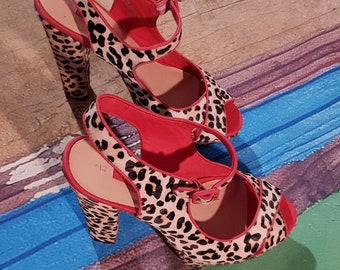 Leopard Print Heels - Etsy UK Leopard Print Heels - Etsy UK