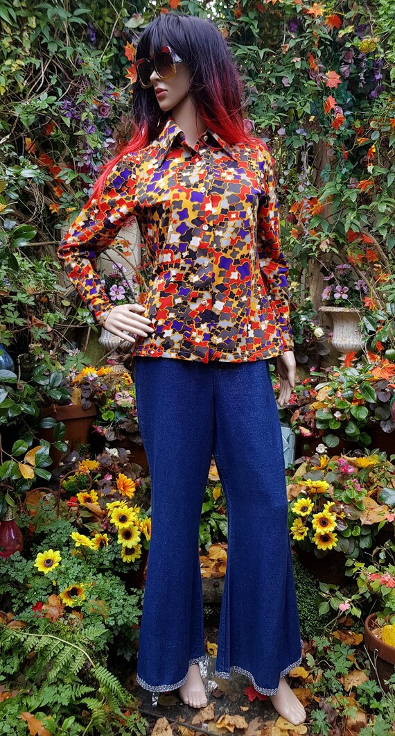 Vintage1970/'sPsychedelic SkirtSize 12