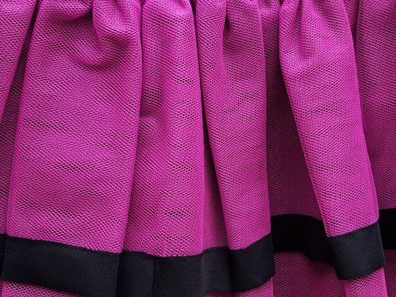 Vintage Skirt: Funky Vintage 2000 Bright Pink and… - image 10