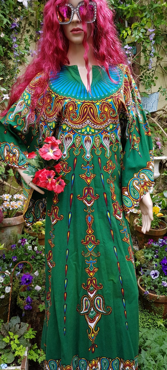 Vintage Kaftan: Stunning Vintage 1960’s/1970s Dar… - image 5