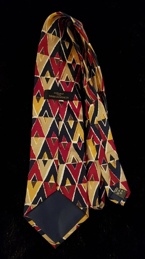 Vintage Men's Tie:  Groovy Vintage Burgundy Red, … - image 9