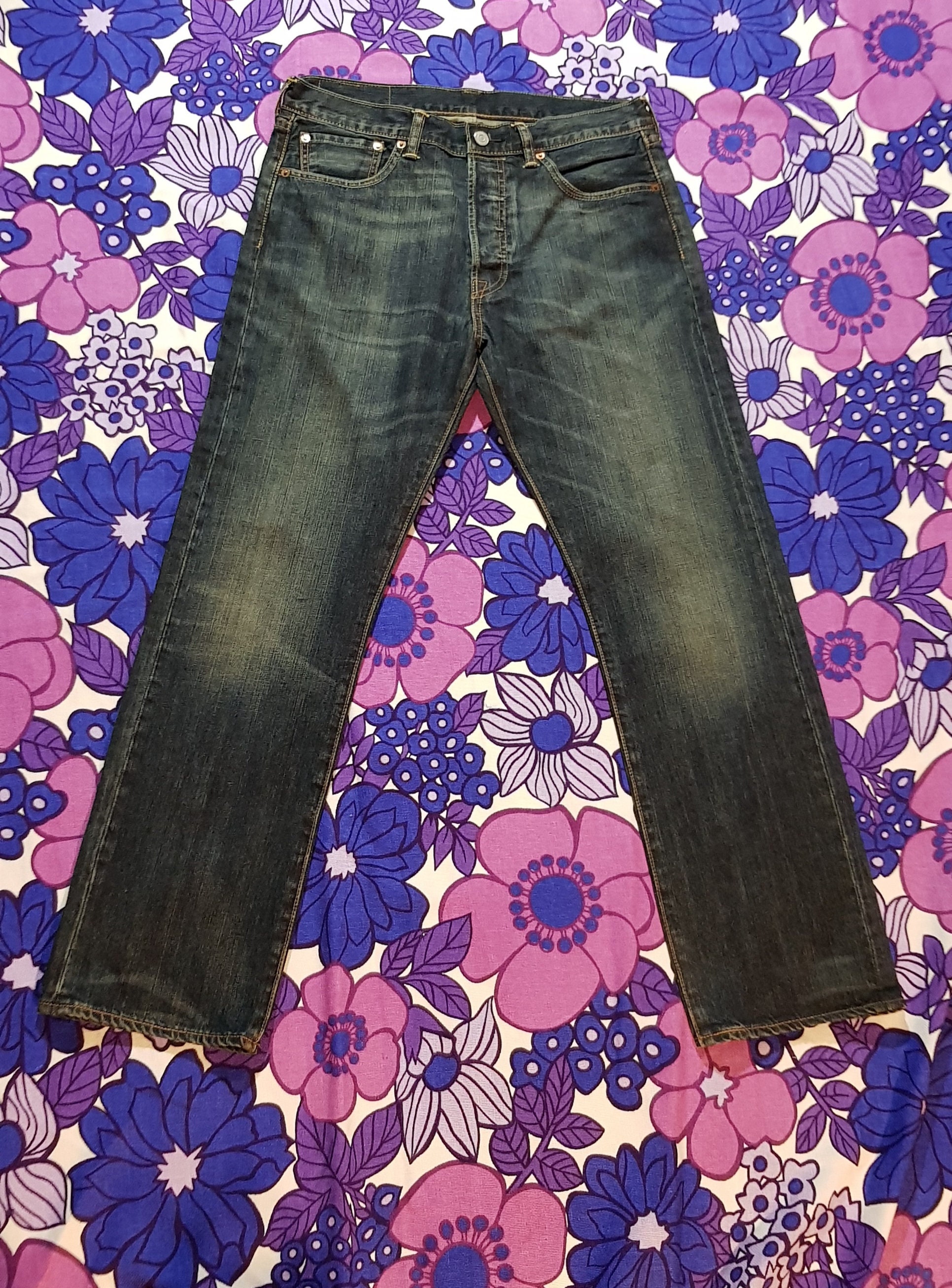 LEVI’S / 00's 501 denim pants Levi's Original 501 Jeans 00501-1589 Blue 00501-2000 Dark