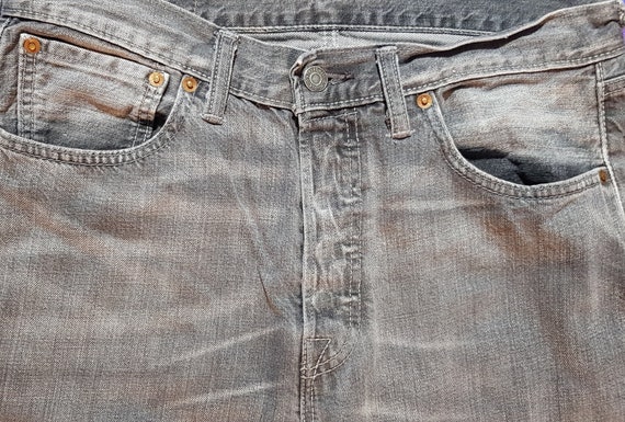 Vintage Jeans: Fab Vintage Late 1990s Grey Denim … - image 4