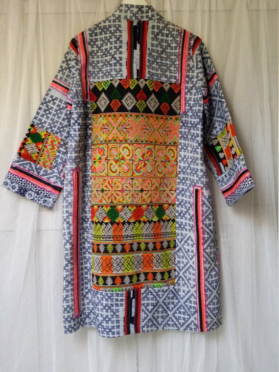 Vintage Coat: Amazing Vintage Hmong Tribal Ethnic… - image 9