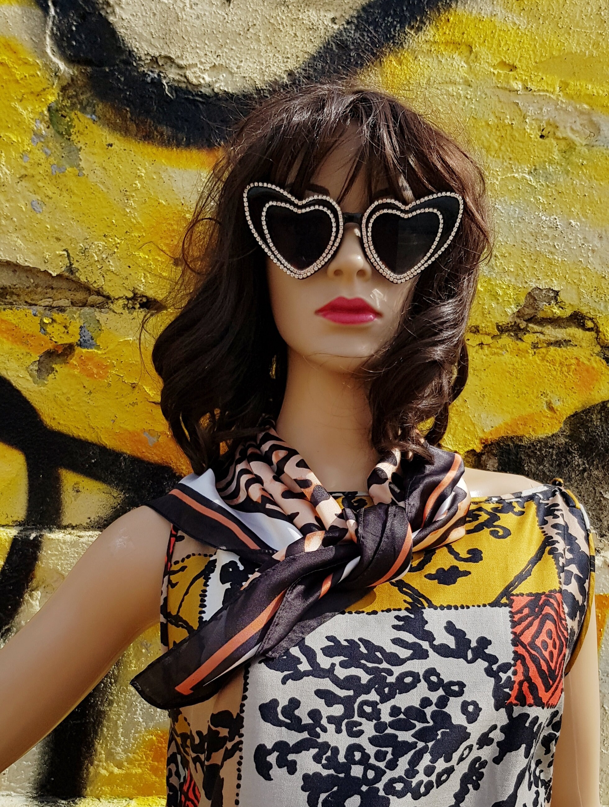 18 Lunettes Funky Forme Cœur/Étoile - Style Hippie Rétro - Pour Fêtes & Déguisements - Multicolore