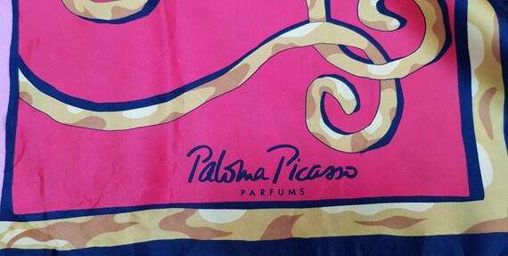 Ladies Scarf: Funky Vintage 1980s Paloma Picasso … - image 5