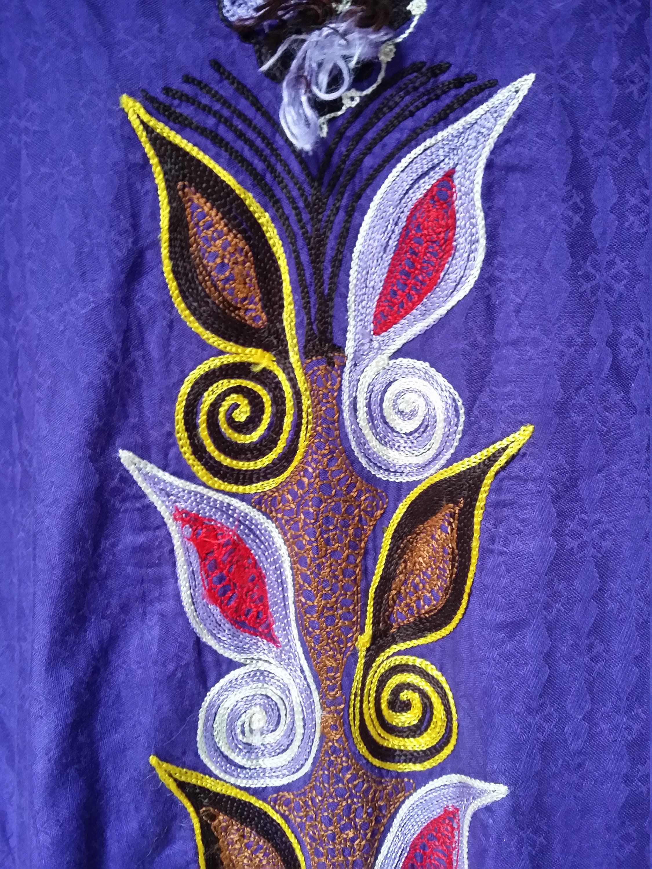 RESERVED Lindsey - Vintage Kaftan: Fab Vintage 1970s Purple