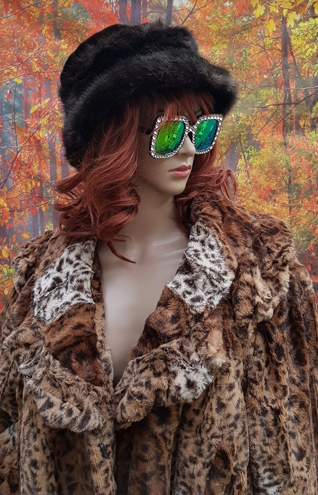 Vintage 60s ILGWU Made USA Dark Brown Faux Fur Bucket Mod Style Retro Winter Hat Vintage 60 main image 4