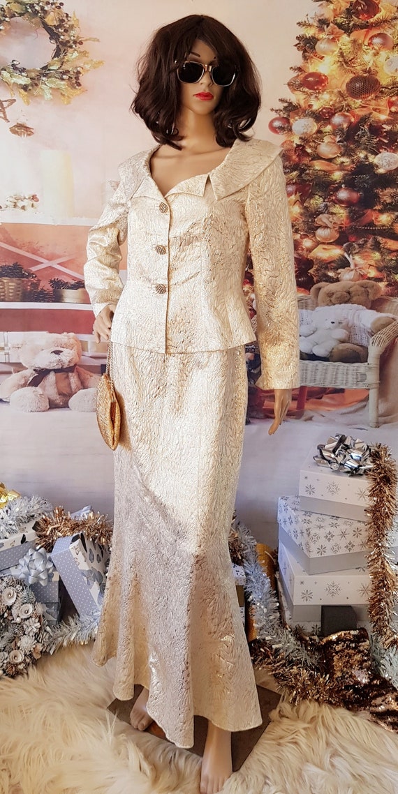 Fishtail skirt cheap suit
