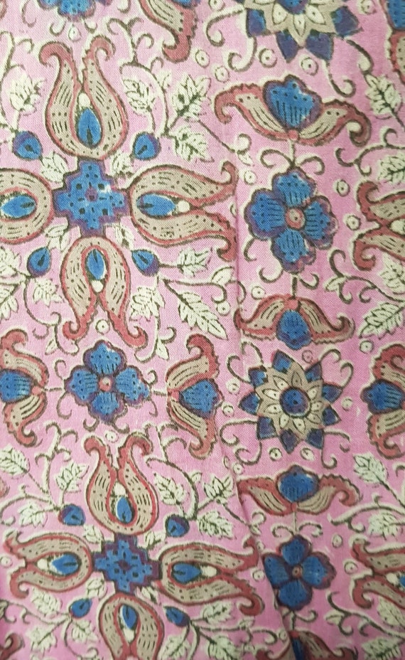 Vintage Kaftan: Lovely Vintage Indian Cotton Pink… - image 6