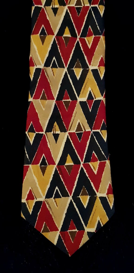 Vintage Men's Tie:  Groovy Vintage Burgundy Red, … - image 5
