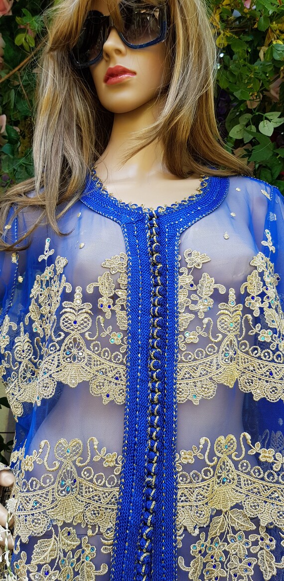 Vintage Kaftan: Stunning Vintage 1970s/80s Royal … - image 6