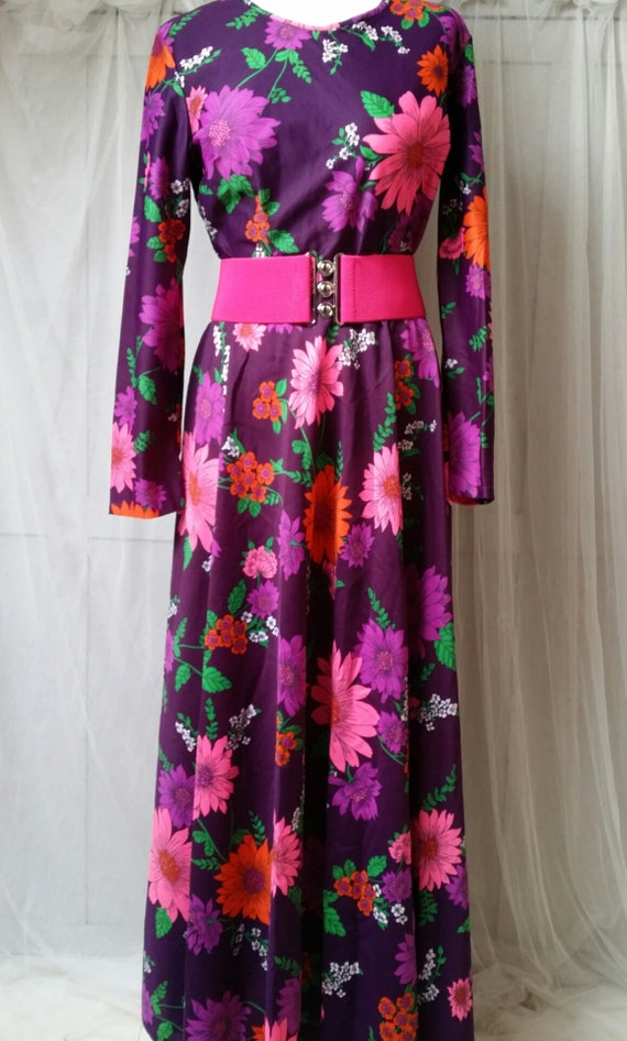 UK 14 (US 10) Gorgeous Funky Vintage 1970s Psyche… - image 9