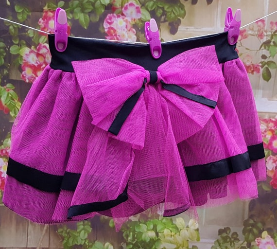 Vintage Skirt: Funky Vintage 2000 Bright Pink and… - image 5