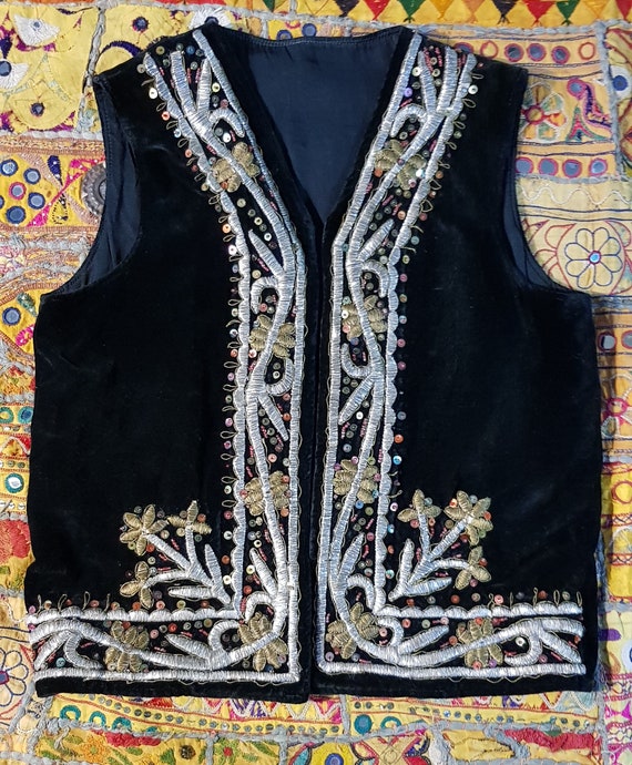 Vintage Waistcoat: Fantastic Antique / Vintage Af… - image 6