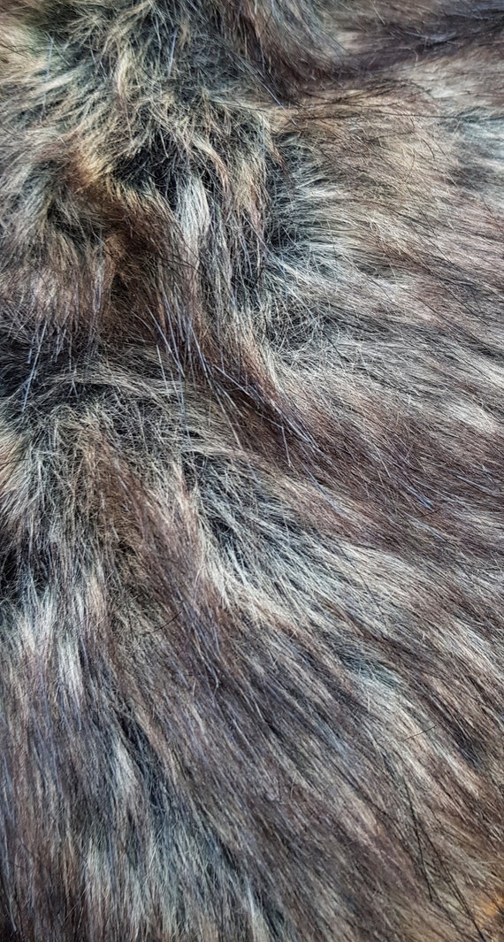 Vintage Stole: Lovely Vintage Brown Faux Fur Coll… - image 7