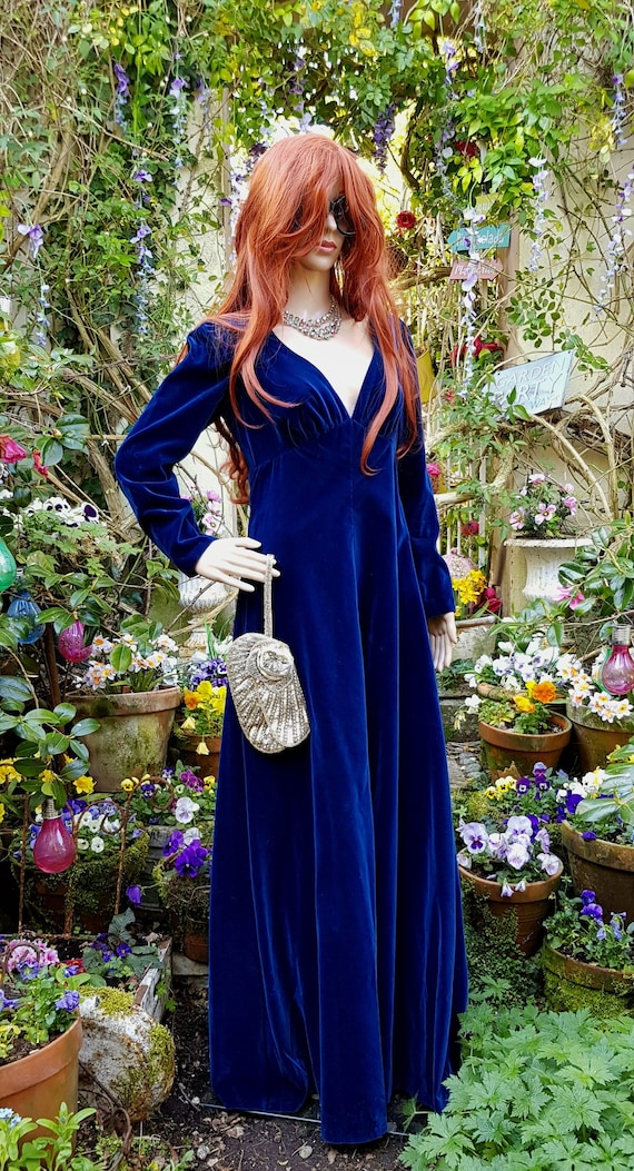 white christmas dresses Blue Velvet Short Dress with Strappy Back main image 0