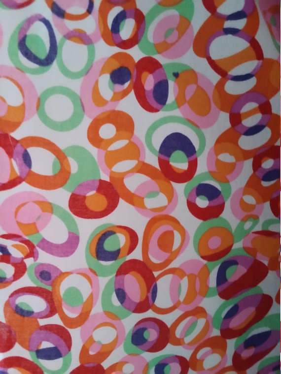 Beautiful Vintage 1970s/1980s Mulicoloued Cotton K