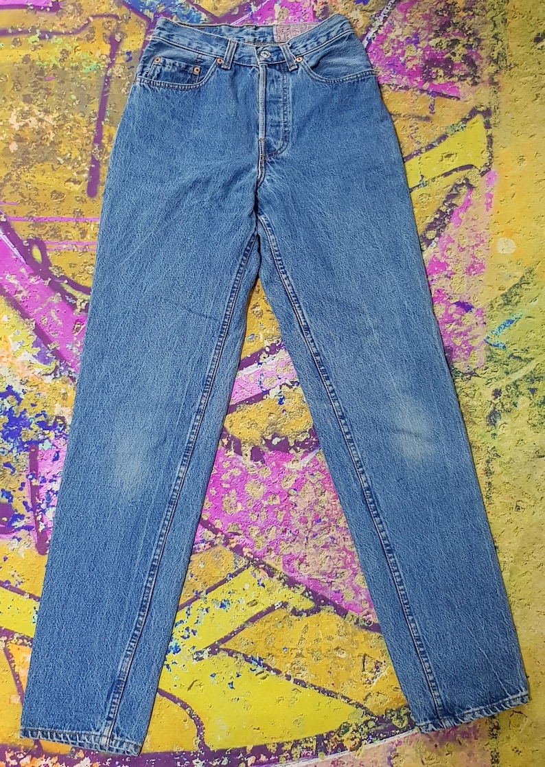 Fab Vintage Early 1990s Light Stonewash Denim Levi 501 Jeans | Etsy