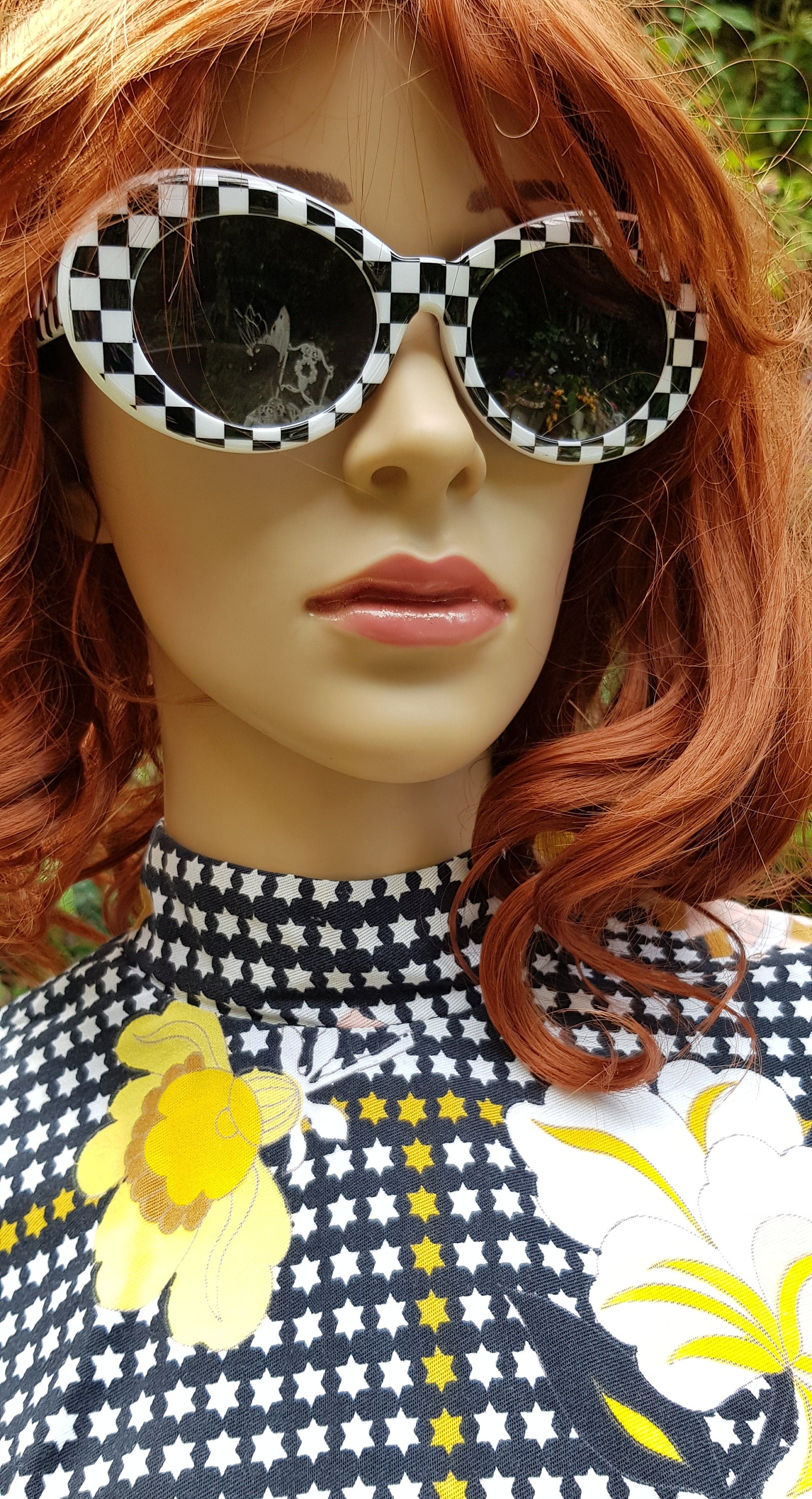 Occhiali Da Sole Pilota Rotondi Vintage Anni '70 Oversize Retrò - Foto 2