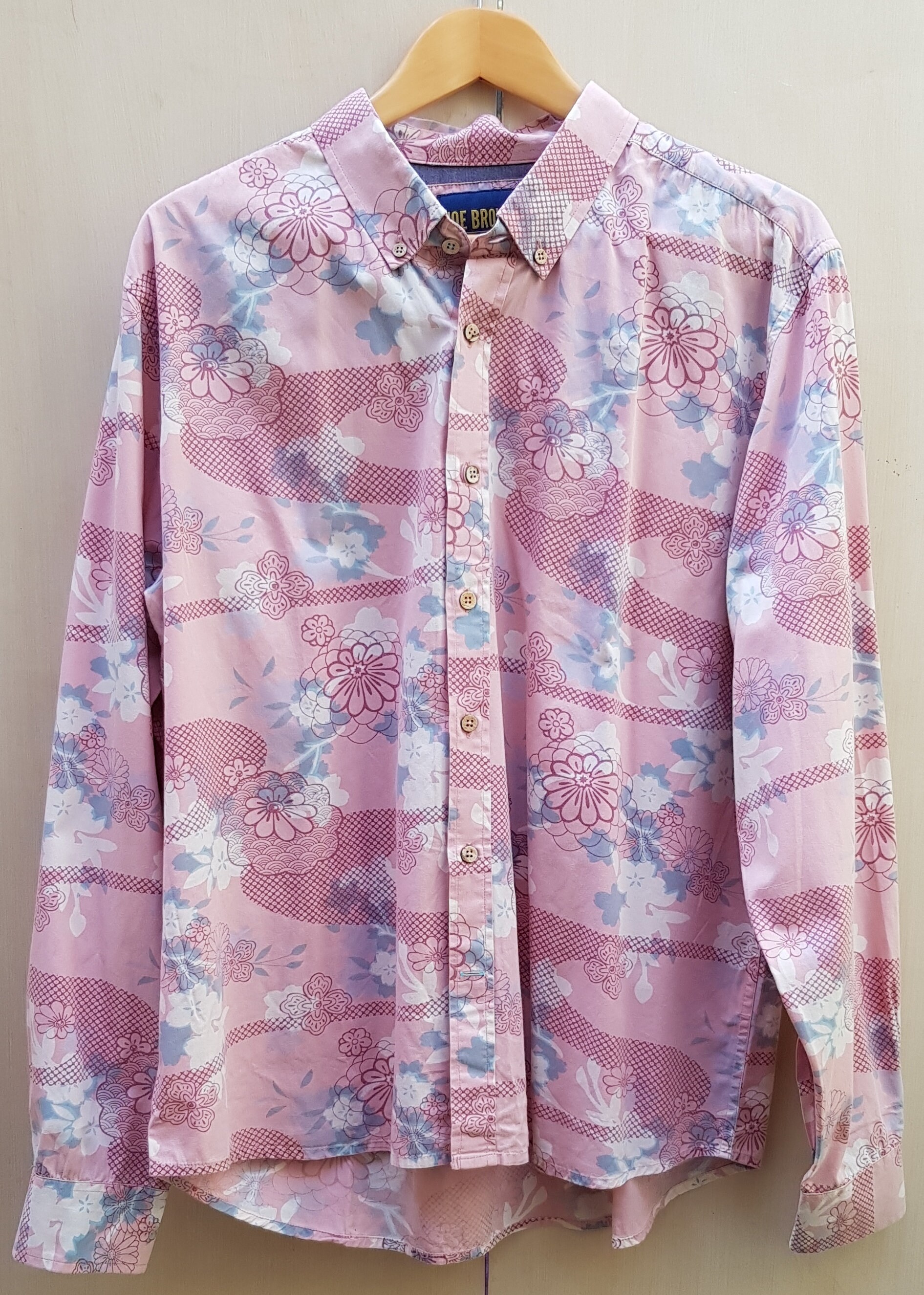 Men's Shirt Lovely Vintage Pink Floral Men's Shirt by Etsy