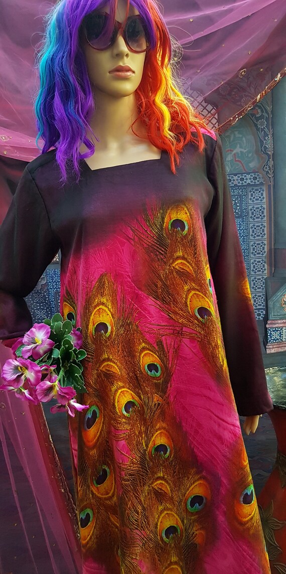 Vintage Kaftan: Striking Vintage 1980s Purple and… - image 6