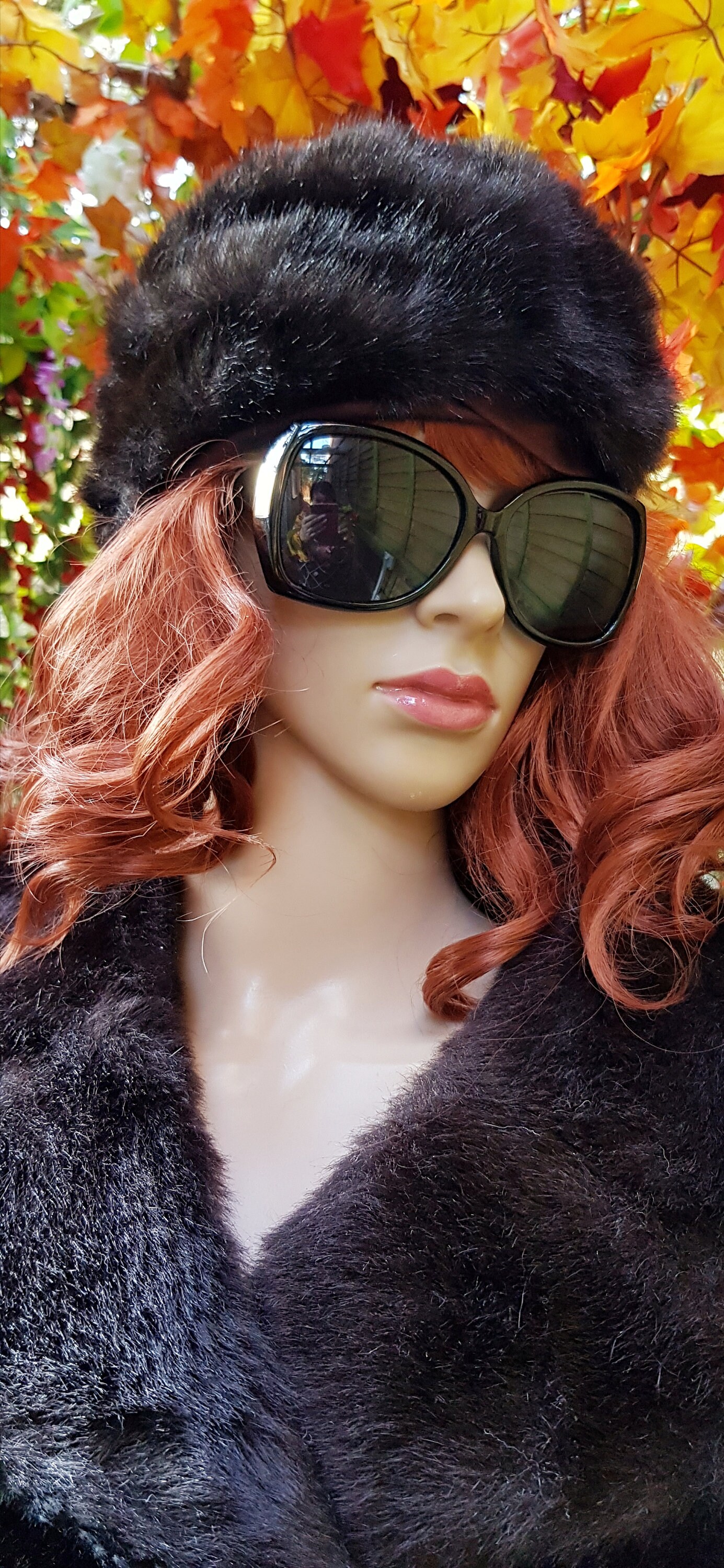 Vintage Hat: Fab Vintage 1950s / 1960s Very Dark Brown 