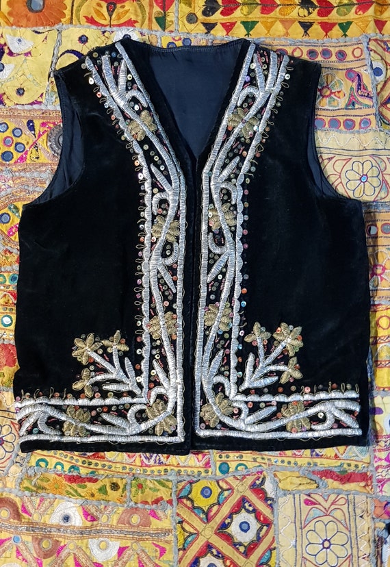 Vintage Waistcoat: Fantastic Antique / Vintage Af… - image 5