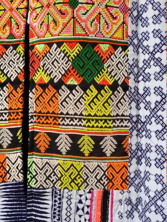 Vintage Coat: Amazing Vintage Hmong Tribal Ethnic… - image 3