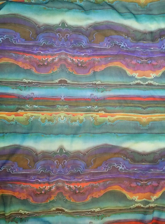 Hideously Funky Vintage1970s Multi Colour Psychede