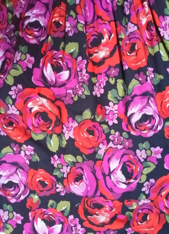 UK 6/8 (US 2/4) Iconic Vintage 1980s Red and Purp… - image 7