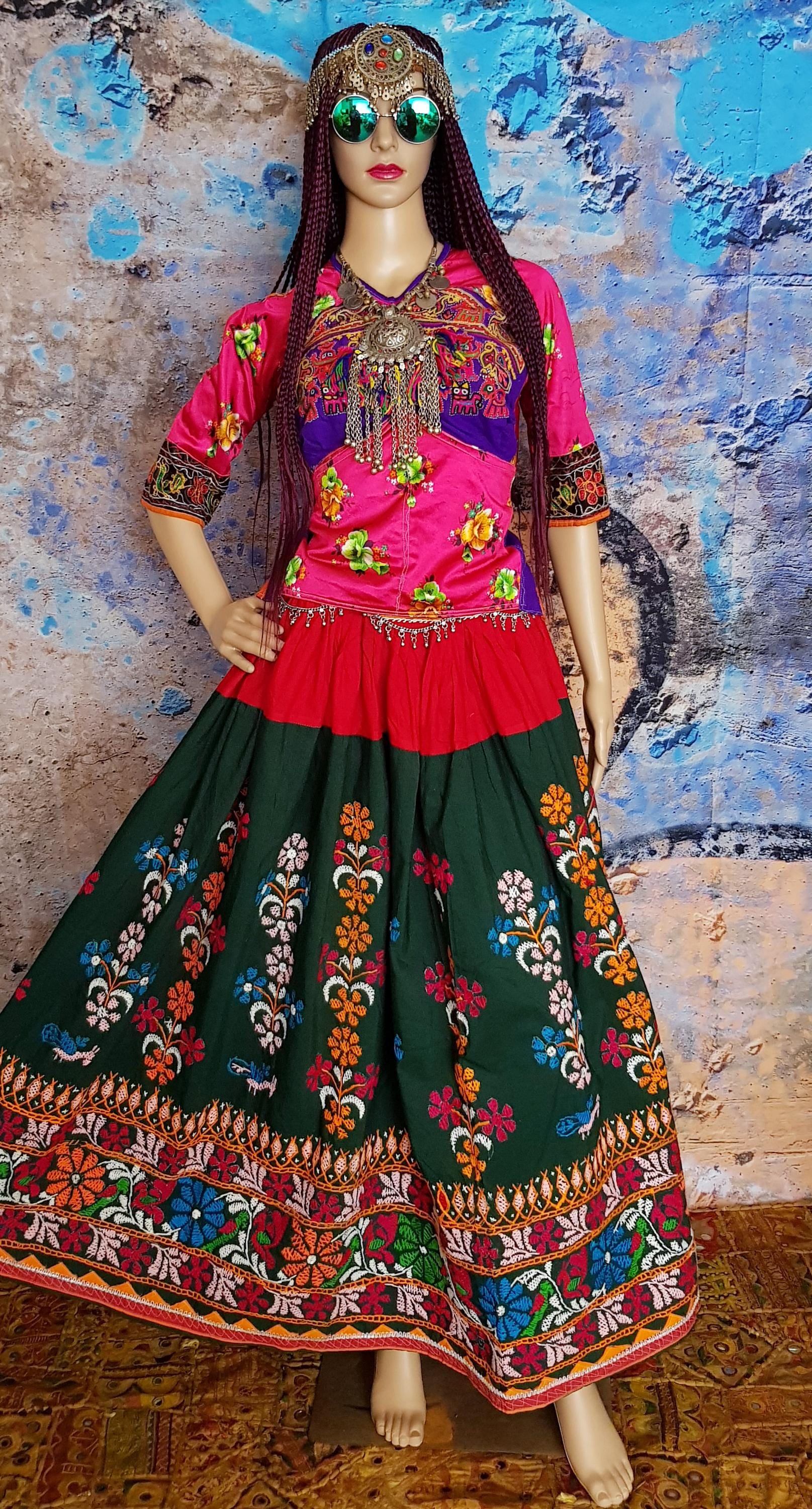 Buy Banjara Red Skirt Online In India India