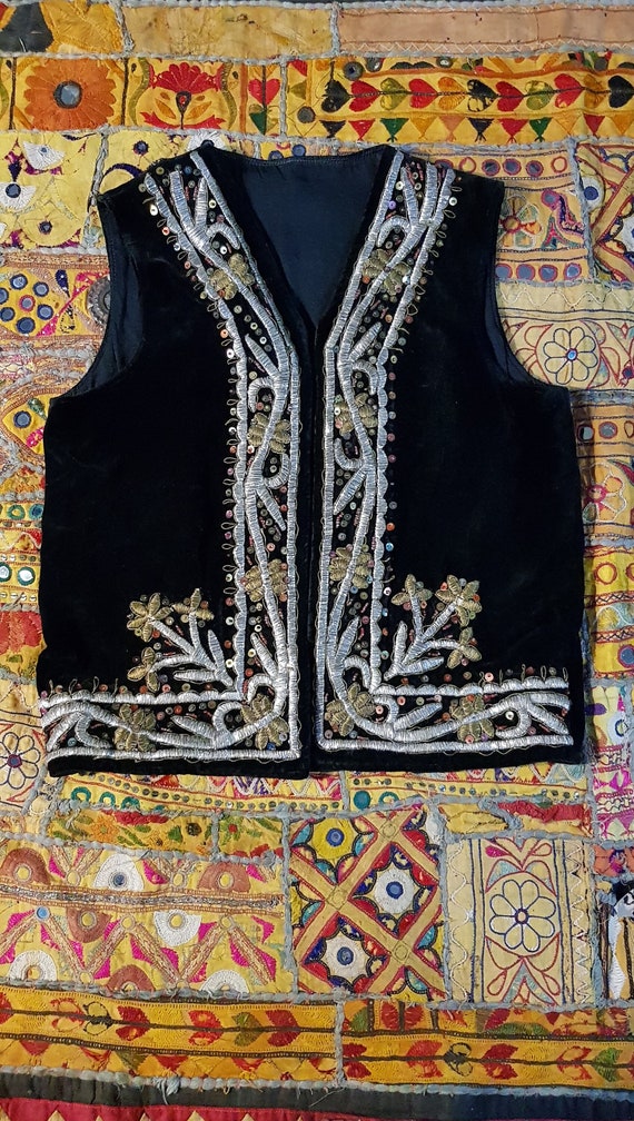 Vintage Waistcoat: Fantastic Antique / Vintage Af… - image 2