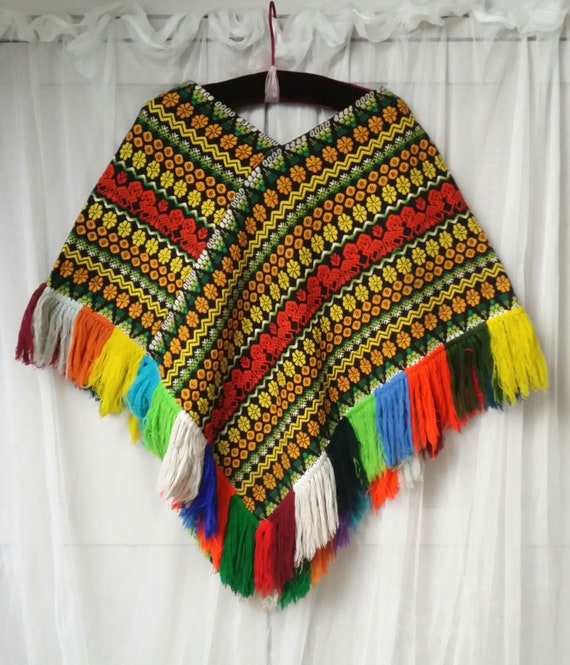 Fabulous Vintage 1960s Woven/Tapestry Vibrant Mult