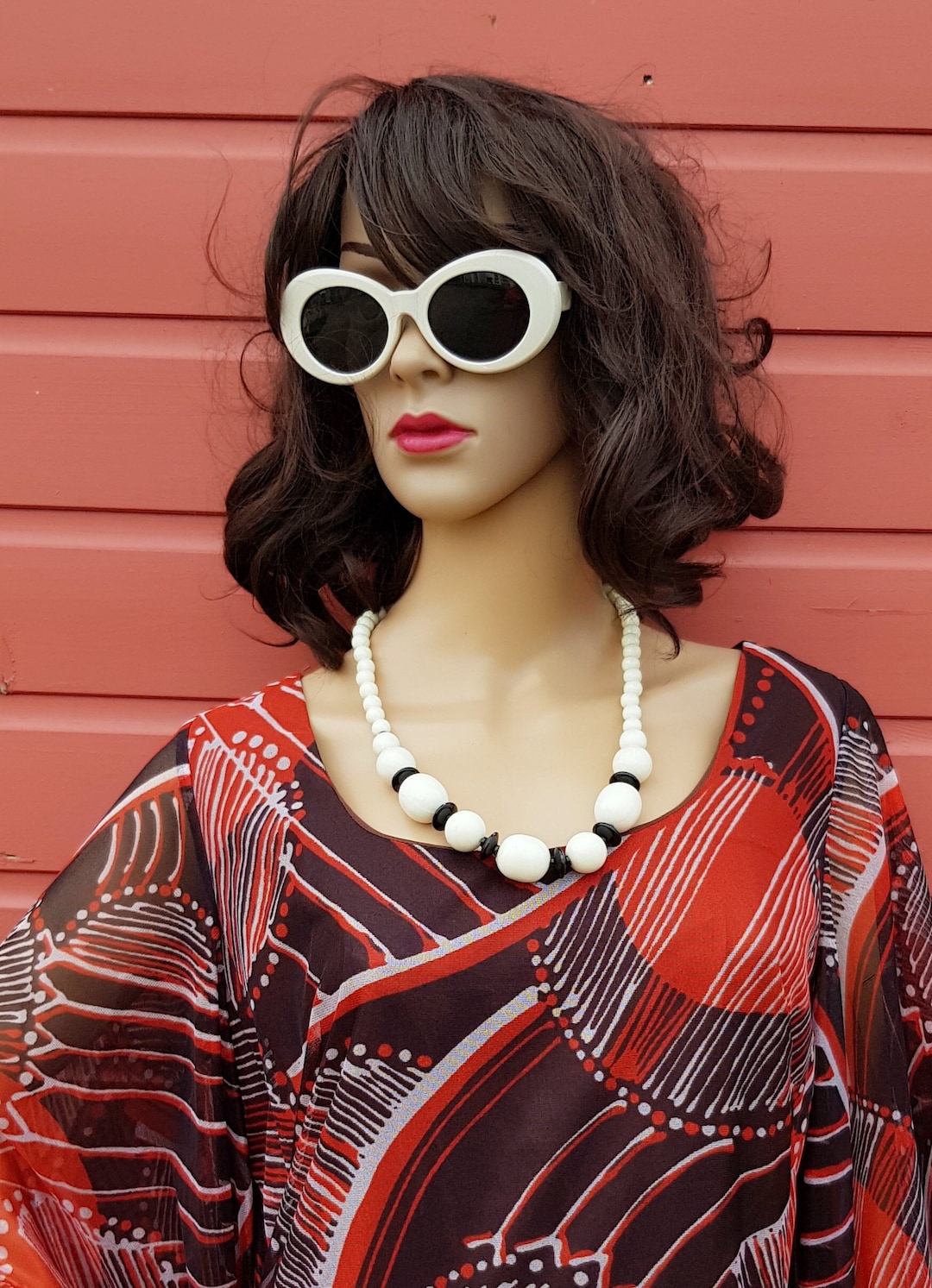 Vintage Sunglasses Funky Vintage Style Retro Vibe White Etsy — free download