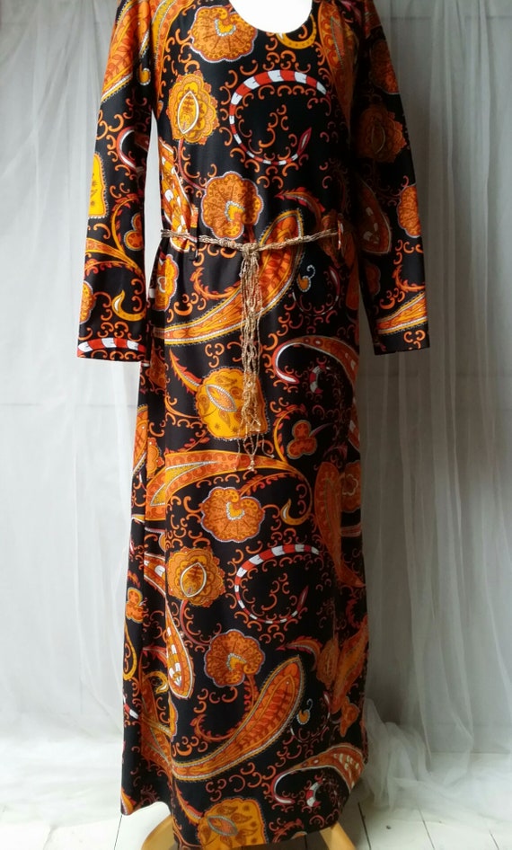 UK 12 (US 8) Fabulous Vintage 1970s Psychedelic O… - image 9