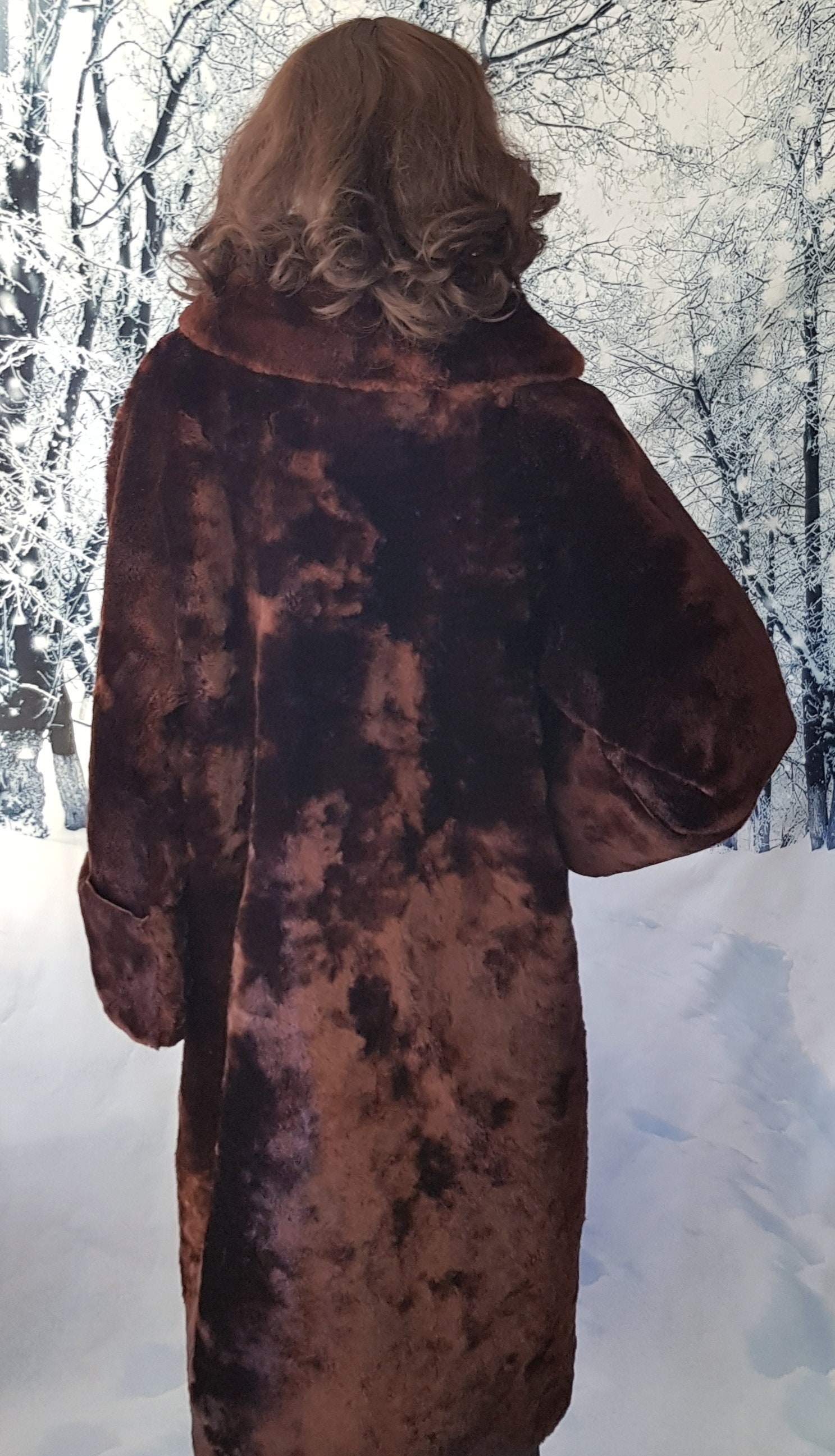 Vintage Coat: Lovely Vintage 1950s/1960s Dark Brown 