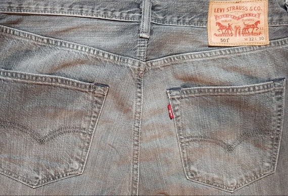 Vintage Jeans: Fab Vintage Late 1990s Grey Denim … - image 7