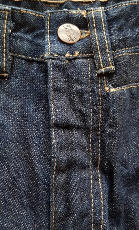 Vintage Jeans: Epic Vintage 1970s OGGI Dark Blue … - image 5