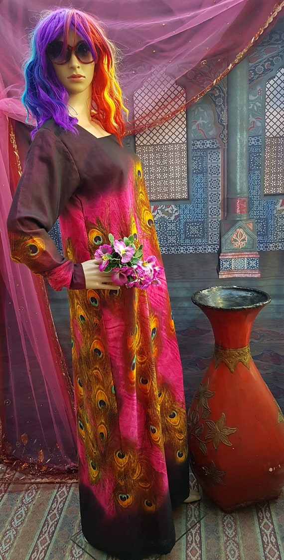 Vintage Kaftan: Striking Vintage 1980s Purple and… - image 7