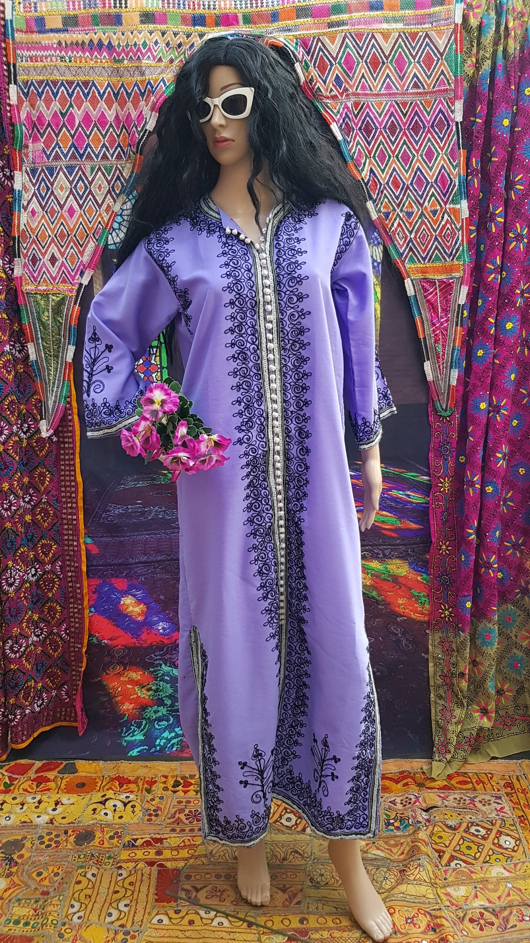 Djellaba mauve hot sale